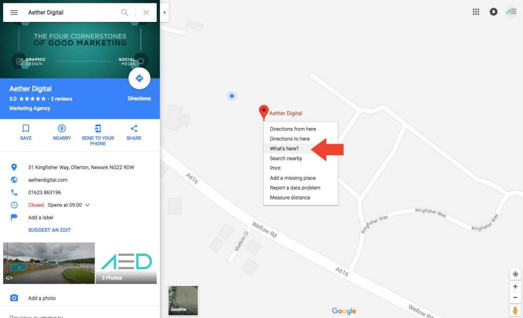 How To Get Longitude And Latitude in Google Maps | Aether Digital