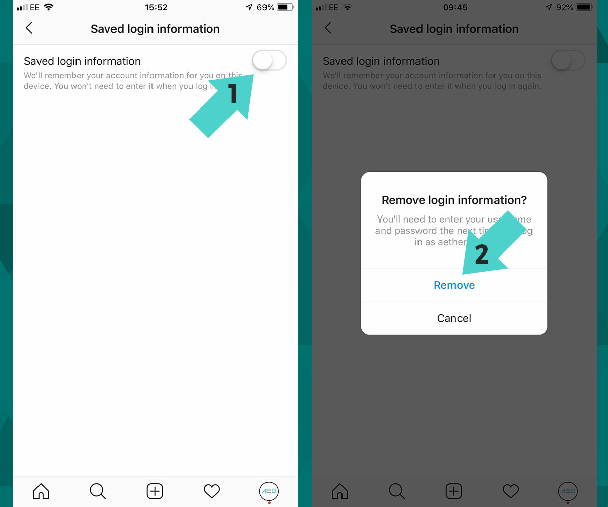 How to Remove Instagram Account From App  Aether Digital